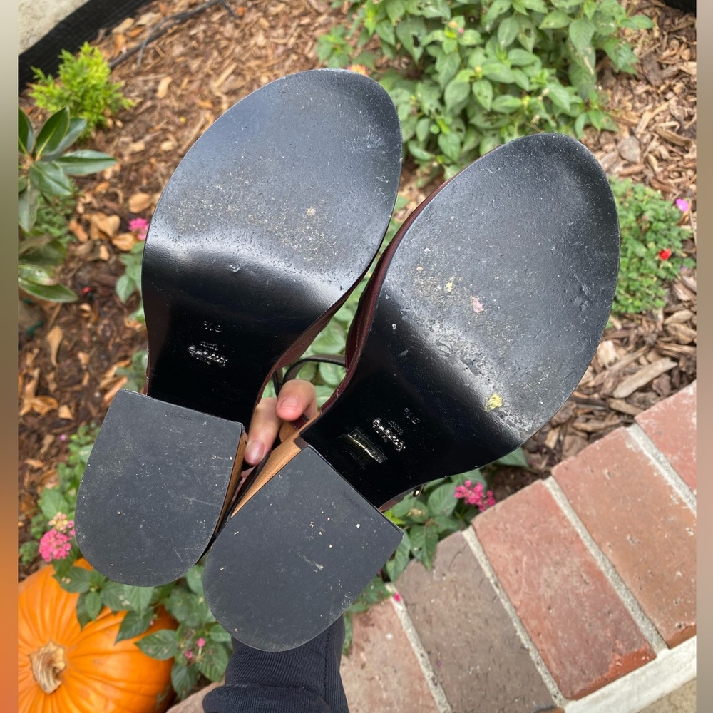 Coach Platform Sandal MXM - 70s style - Mahogany Biscotti Black color block - Picture 13 of 16